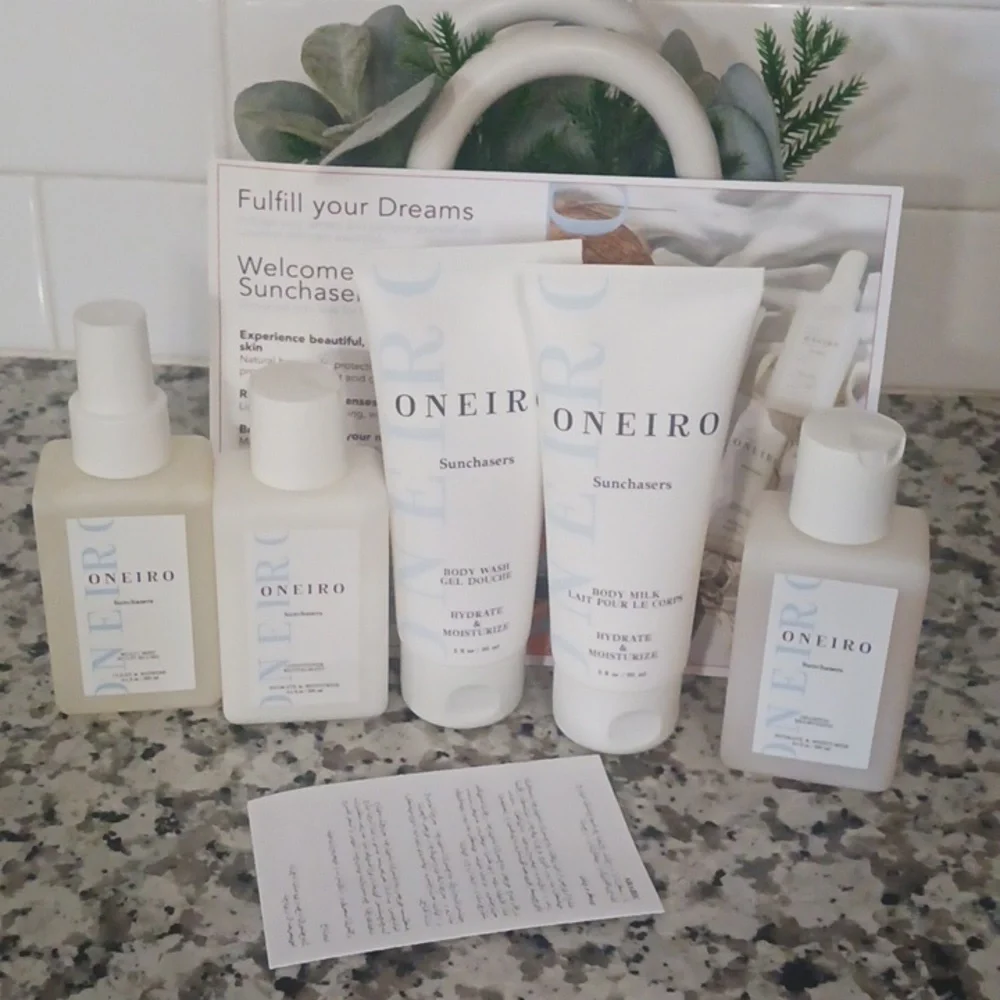 Oneiro Skincare Travel Set Sunchasers Collection
